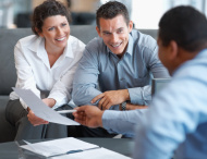 stock photo 12401349 financial planning couple getting consulted